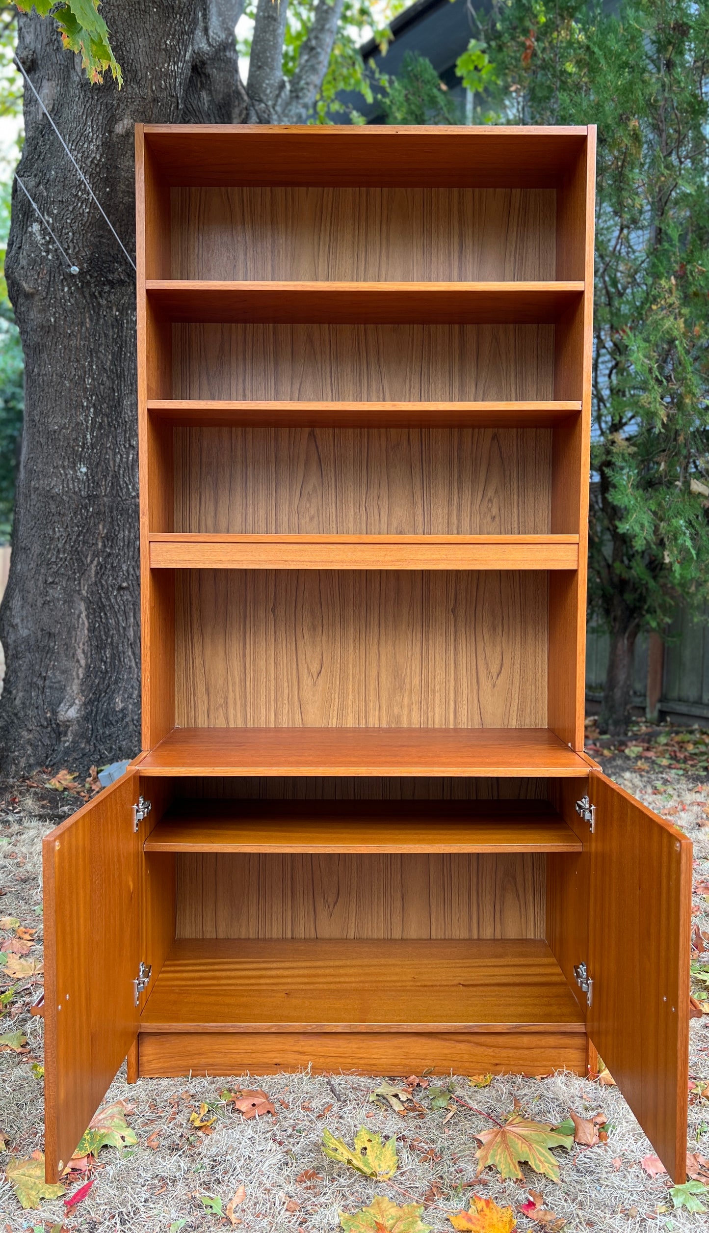 The Johannes Teak Bookshelf Cabinet