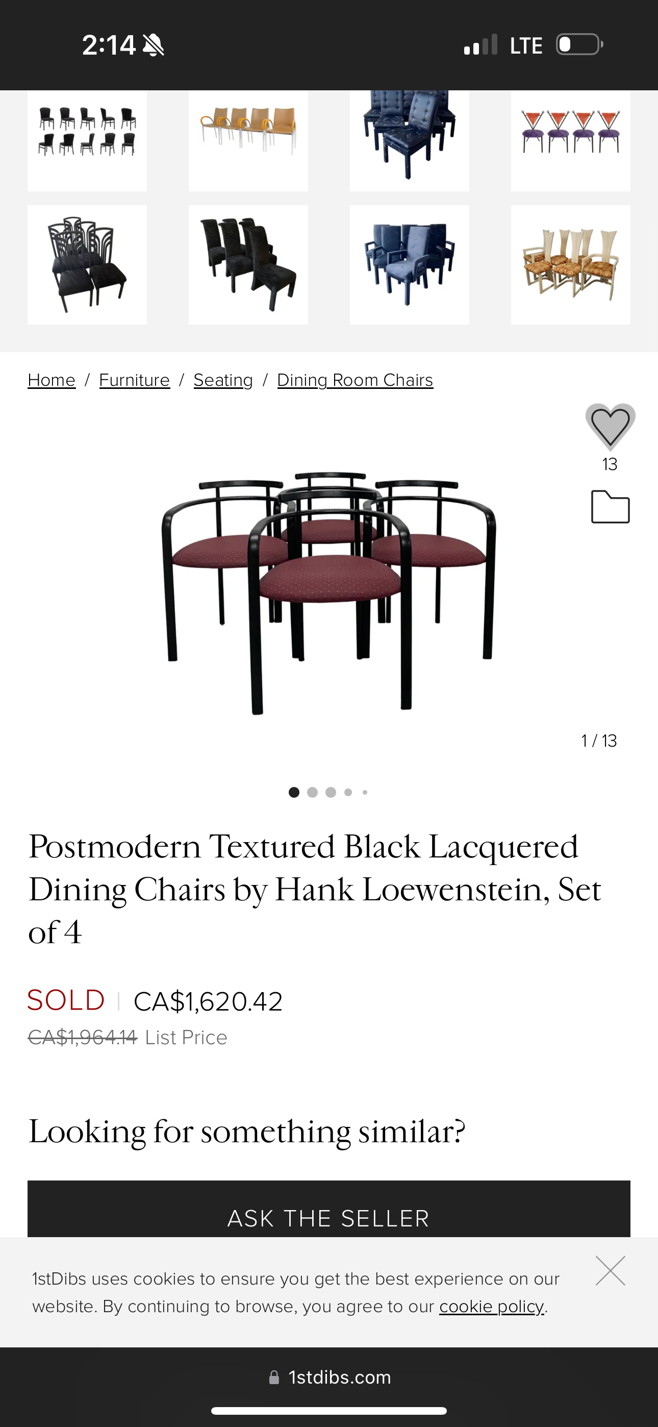 The H. Lowenstein Dining Chairs