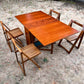 Mid-Century Modern Drop Leaf Table and Chairs