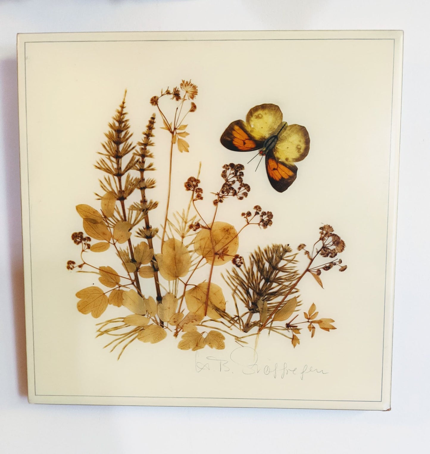 Henni Originals Hand Made Preserved Leaves Wall Art