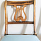 Harp Chair Joanne Newsom Velvet Blue Vintage Orchestra 50s  Edit alt text