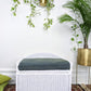 The White Wicker Bench Chest