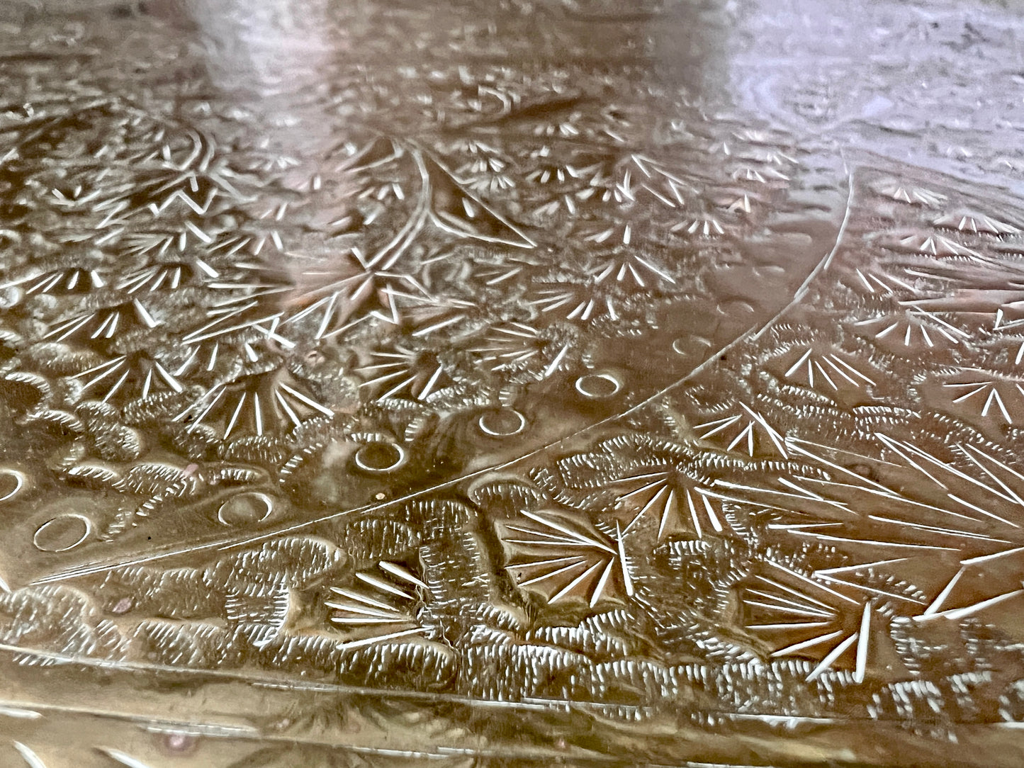 Vintage Brass Table Tray