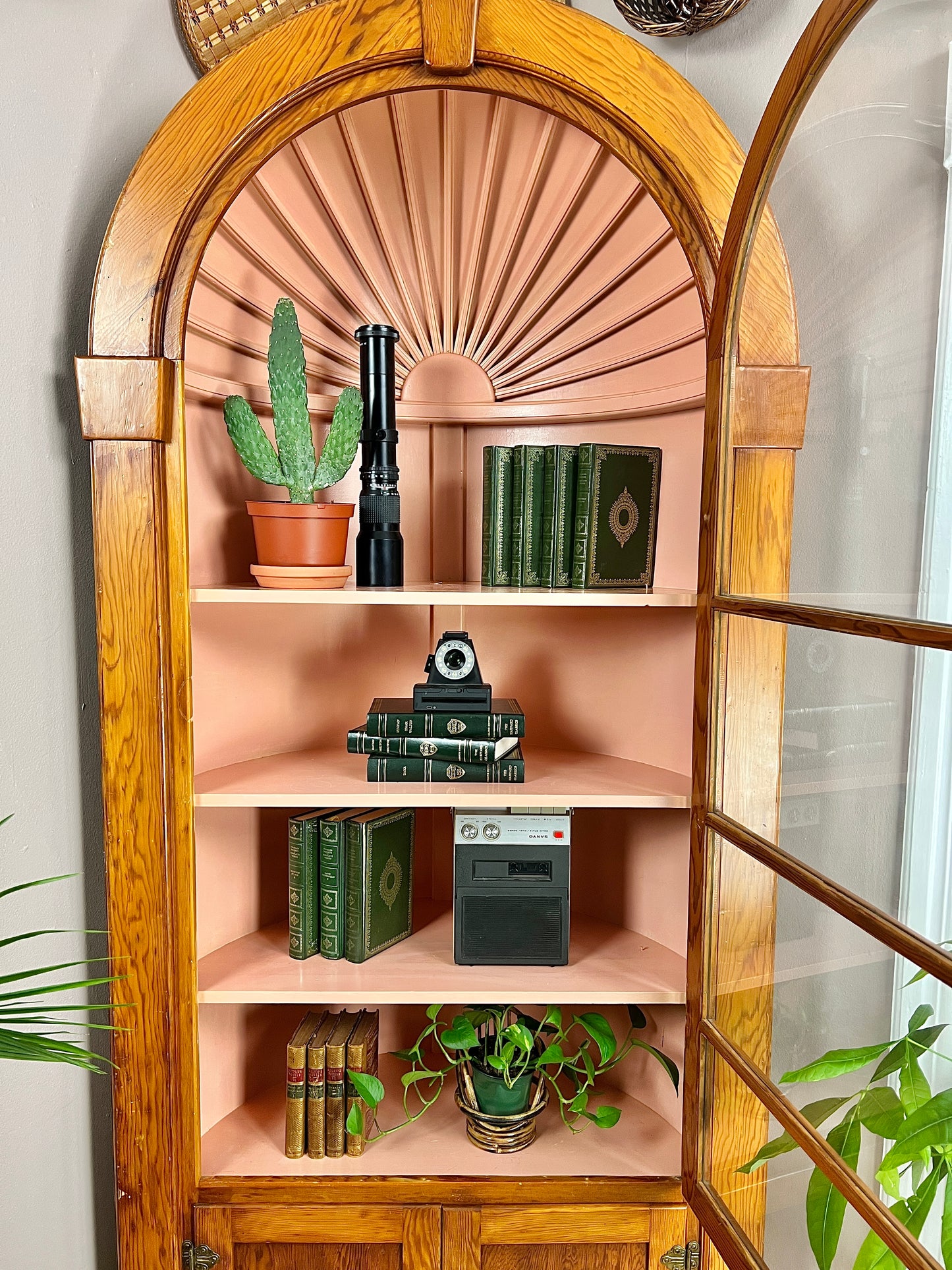 The Pink Clamshell Corner Cabinet