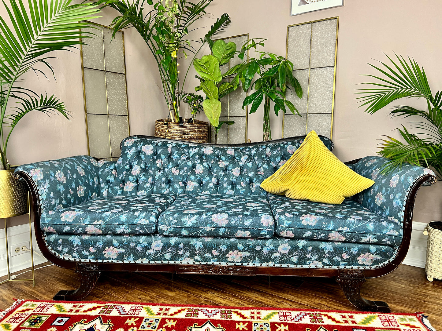 The Kashmir Blue Sofa