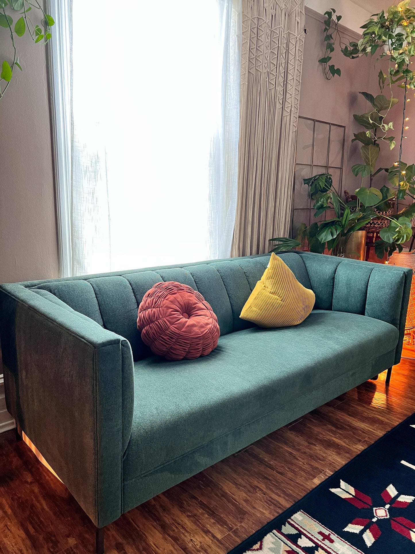 The Forest Green Sofa