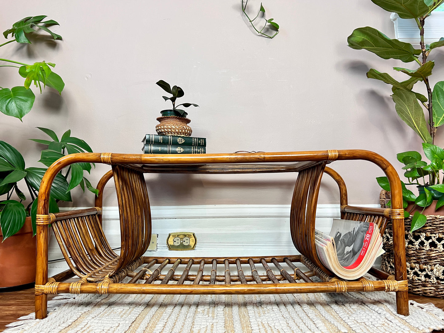 The Mosley Rattan Coffee Table