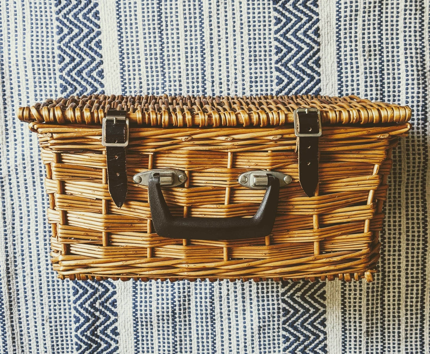 Basket Storage Picnic Vintage Brown