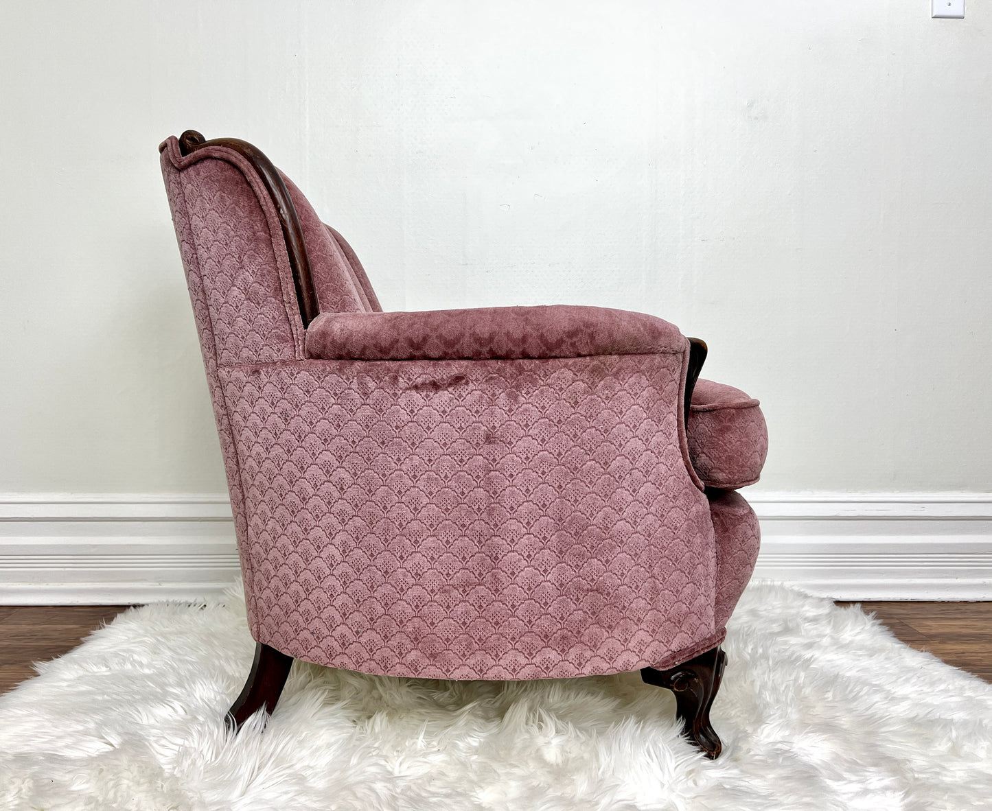 The Pink Clamshell Armchair