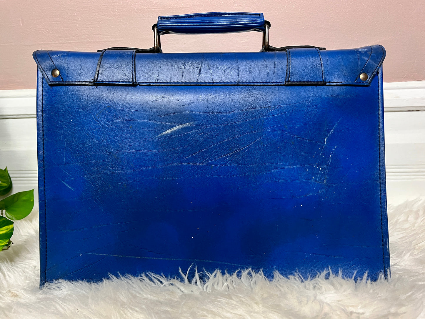 The Blue Leather Attaché