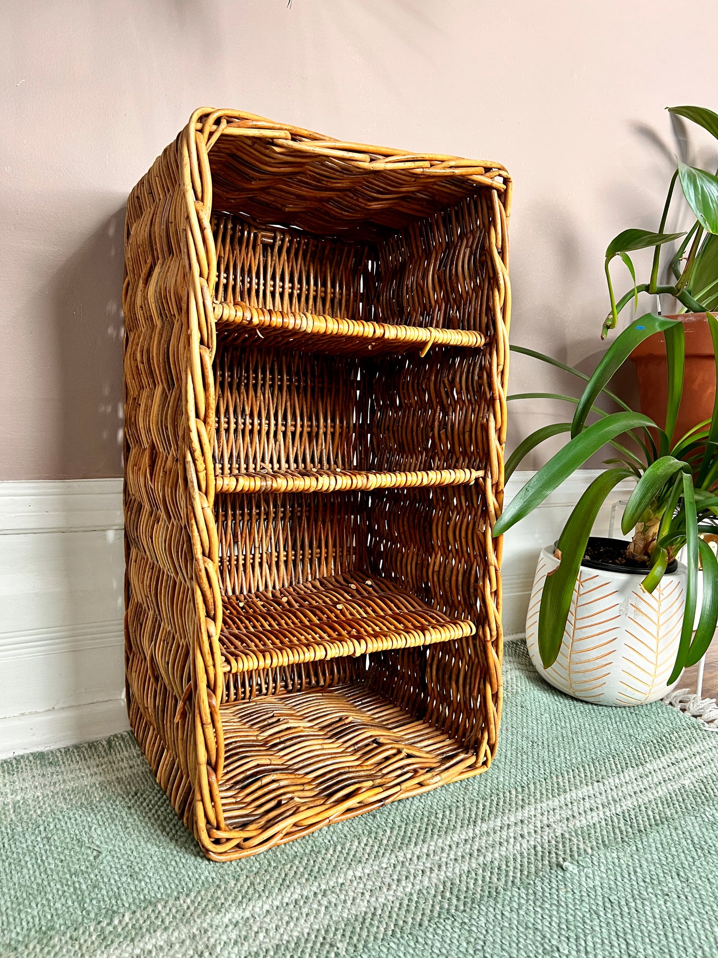 The Wilma Wicker Shelf Basket