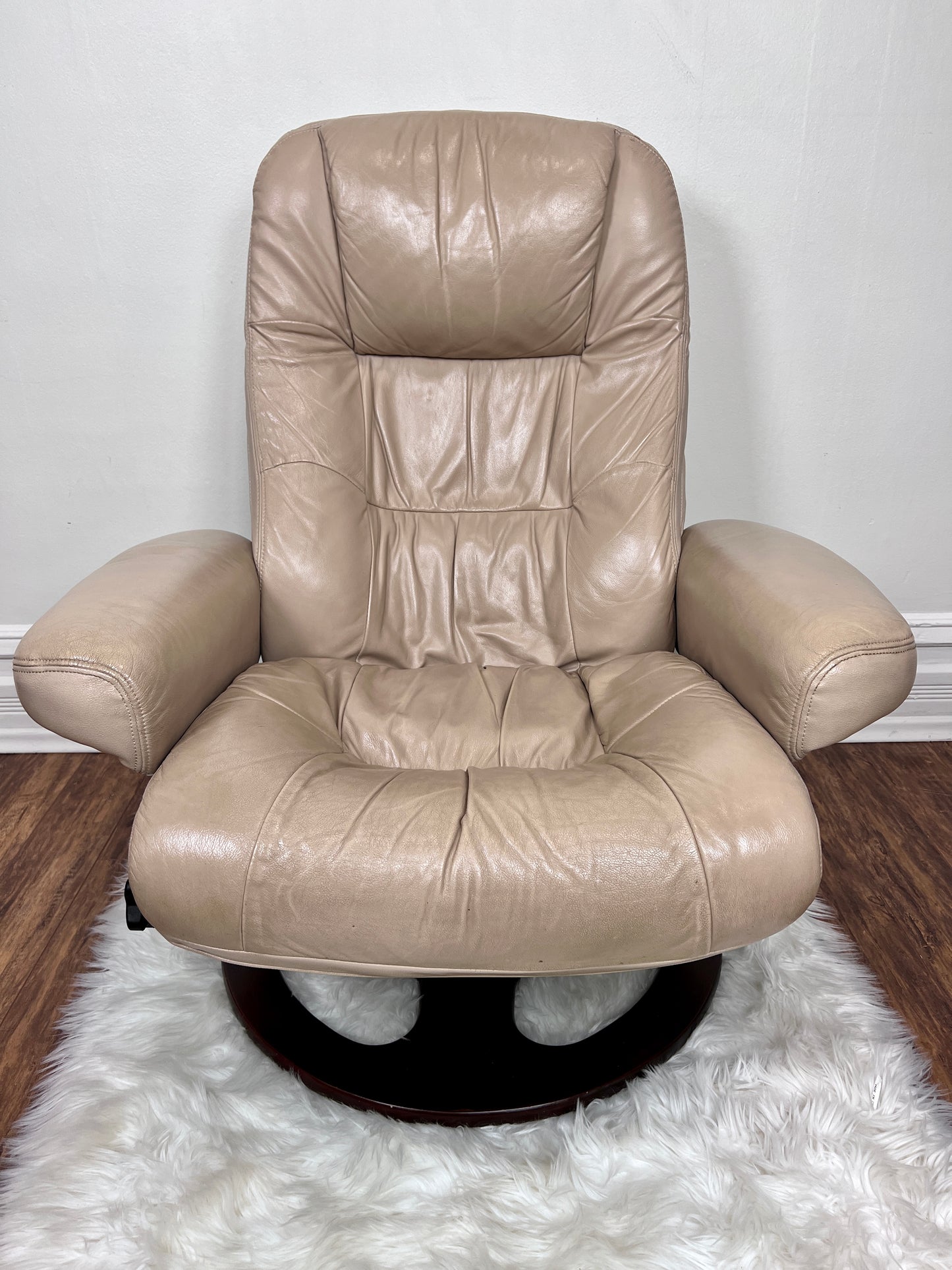 The Reginald Leather Chair & Ottoman