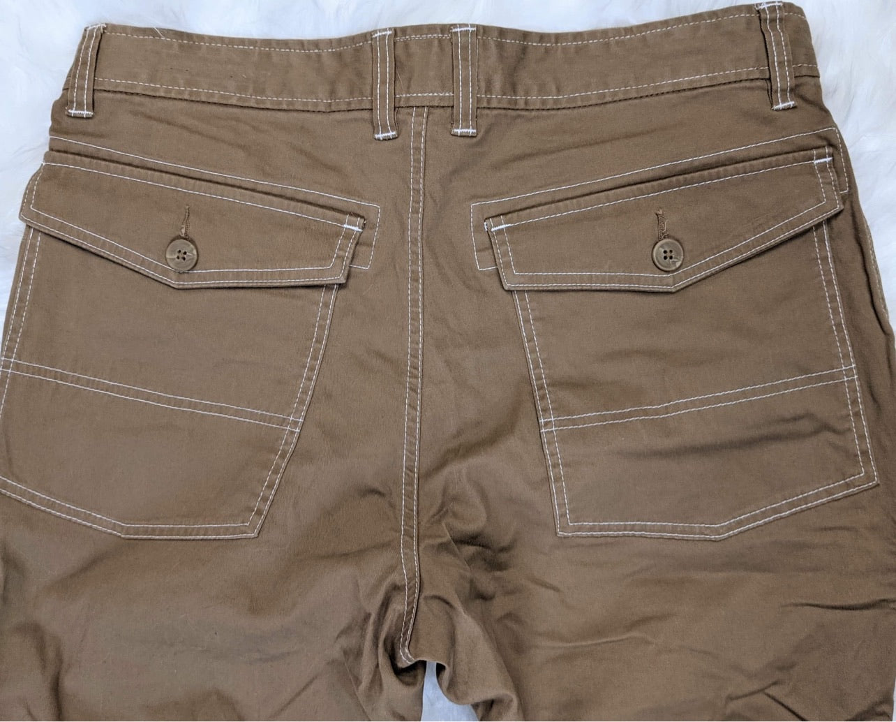 hiking pants cotton double knee patch knees jogger retro streetwear