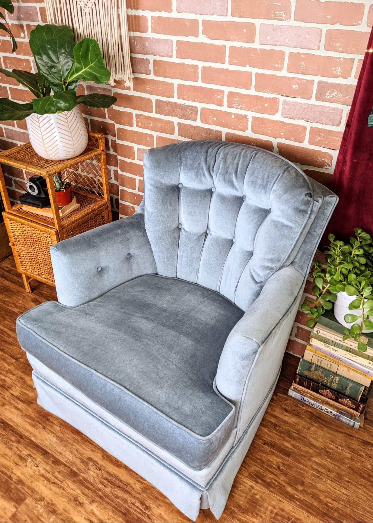 The Cozy Blue Armchair