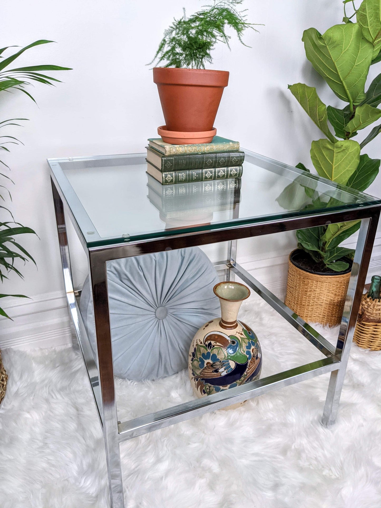 The Chrometastic Glass Table