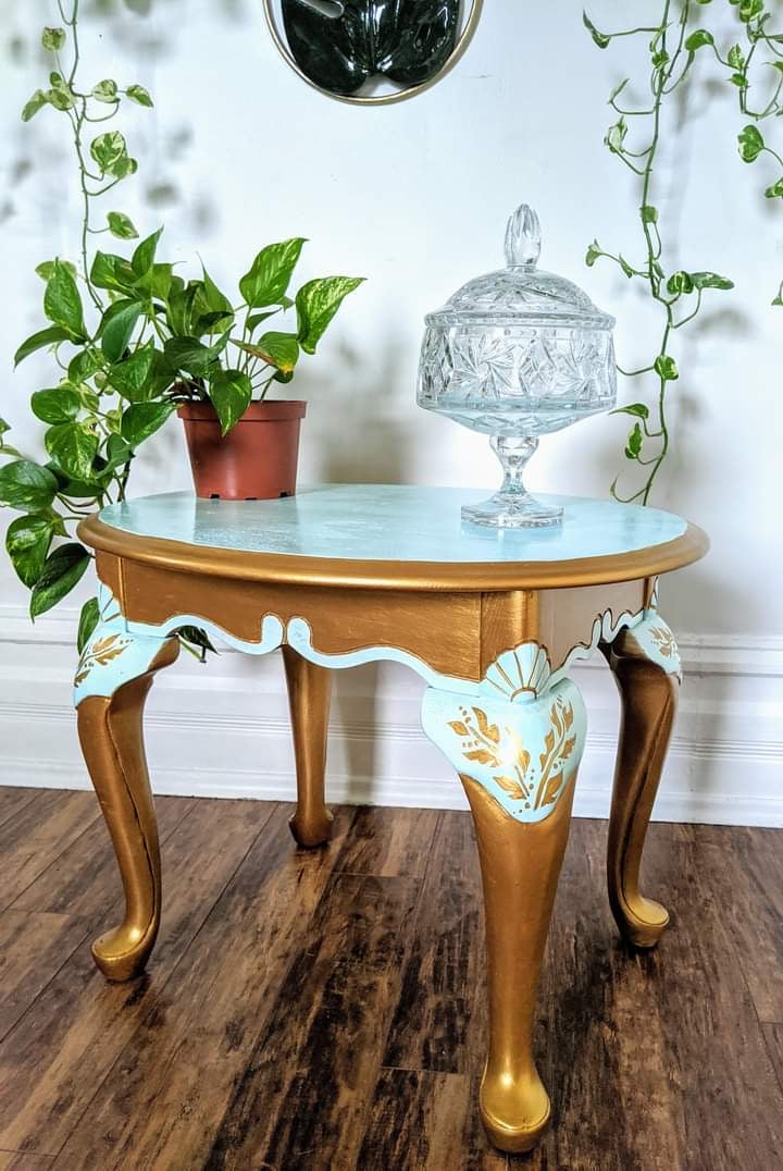 The Teal & Gold Table