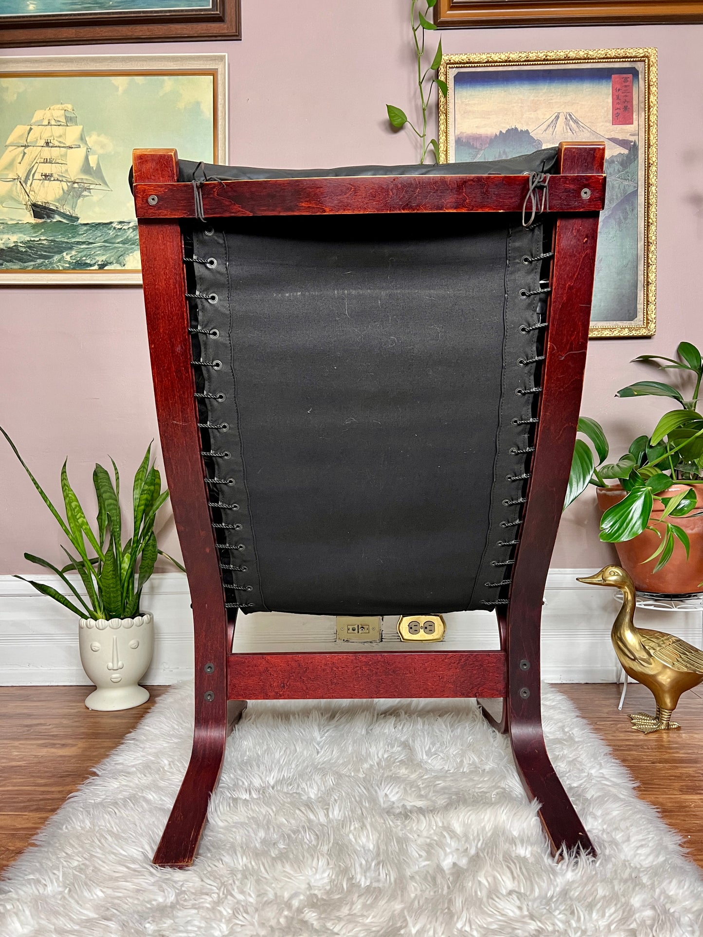 The Black Siesta Chair & Ottoman