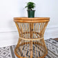 The Hour Glass Rattan Table