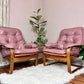 The Dusty Rose Armchairs