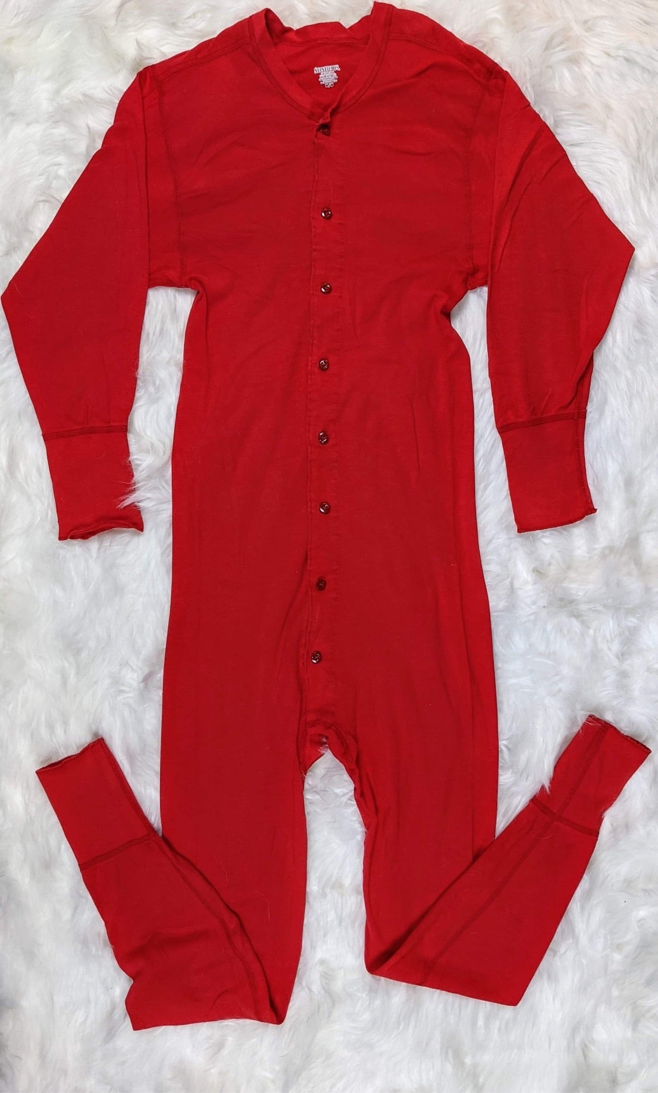 stanfield red vintage retro longjohns thermal underwear undergarments mens 