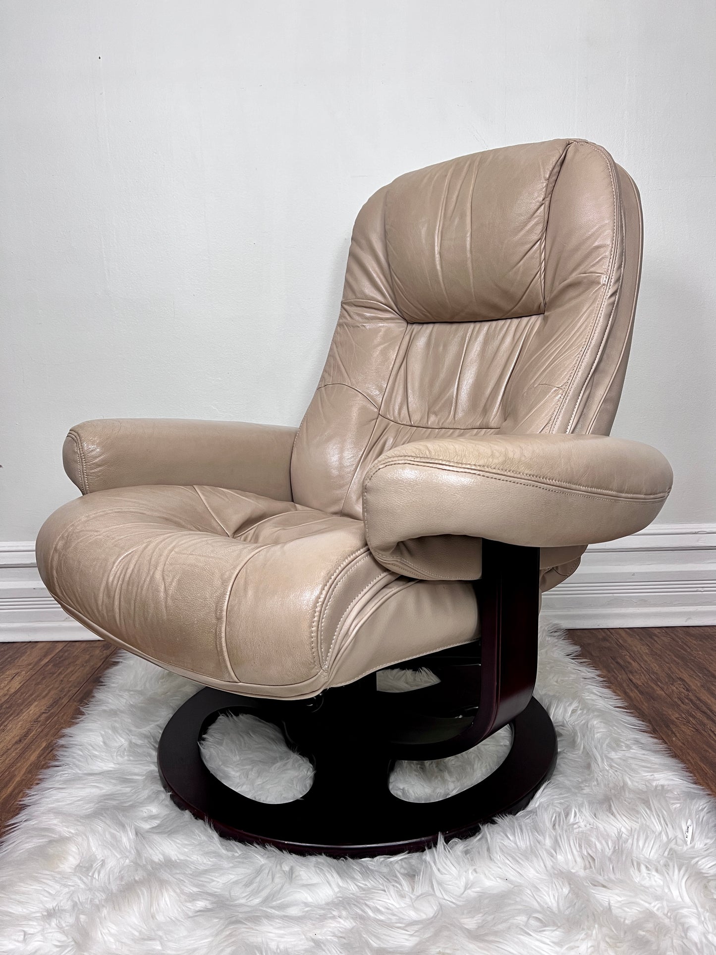 The Reginald Leather Chair & Ottoman