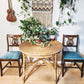 Wicker Bamboo Bohemian Style Dinning Table